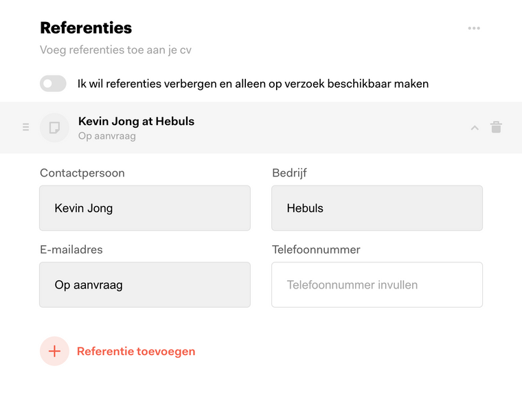 Referenties je cv vermelden, zo doe je -